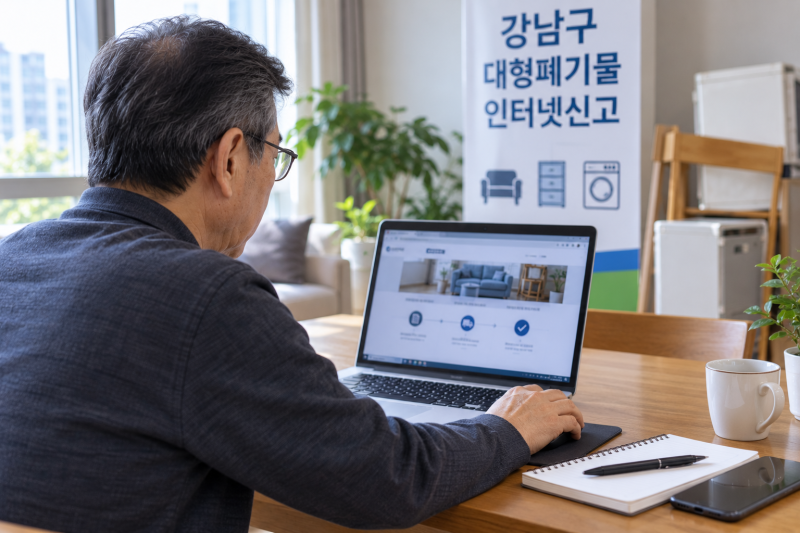 강남구 대형폐기물 인터넷신고 수거 신청 가격 방법