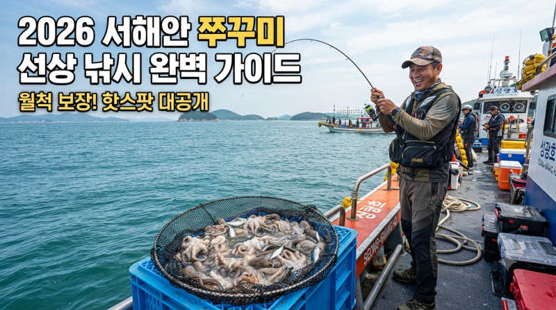 2026년 쭈꾸미 낚시 본격시작! (+금어기 해제, 인천&군산 선상 낚시 가격, 예약 팁 및 조과 비교....