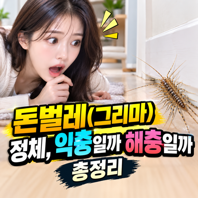 ️ 돈벌레(그리마) 정체, 익충일까 해충일까 총정리