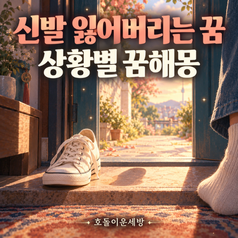 신발 잃어버리는 꿈해몽, 한 짝만 없어지거나 다시 찾는다면? 상황별 10가지