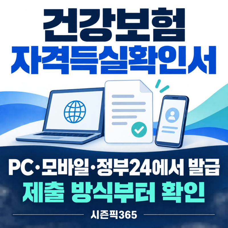 건강보험 자격득실확인서 발급, PDF 비밀번호, 직장내역 선택과 팩스 확인