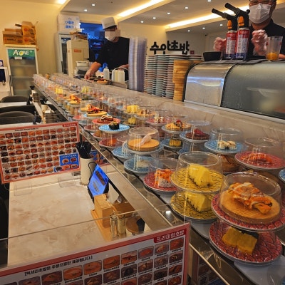 인천 청라 회전초밥맛집 수안초밥, 가성비만 따지기엔 맛과 재료의 신선함까지 모두 굿
