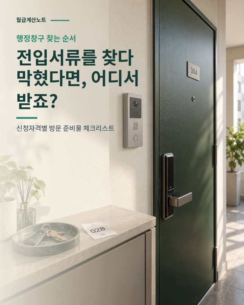 전입세대 열람내역서, 온라인 발급인 줄 알았는데? 방문 서류·신청 장소 확인