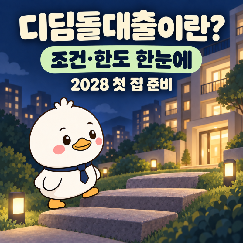 디딤돌대출이란? | 2028년 첫 집 마련을 준비하며 알아본 조건과 한도