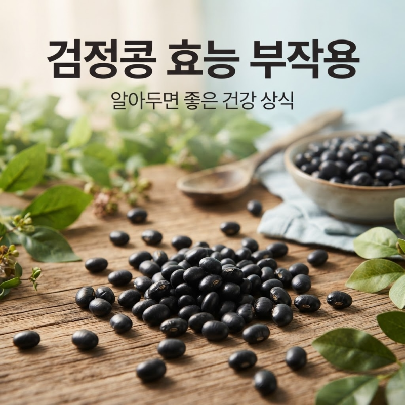 검정콩 효능 부작용 무엇일까 검정약콩 쥐눈이콩 차이 알아보기