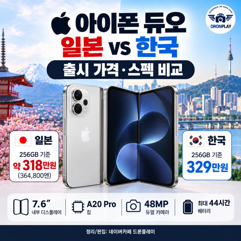 【아이폰 듀오 일본 vs 한국】 출시 가격 비교