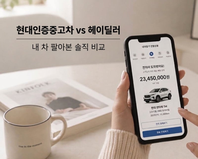 현대인증중고차 vs 헤이딜러 | 싼타페 직접 팔아본 후기!