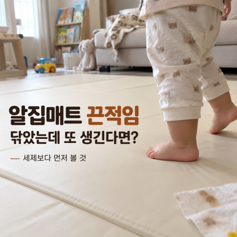 알집매트 끈적임, 닦았는데 또 생긴다면? 세제보다 먼저 볼 것