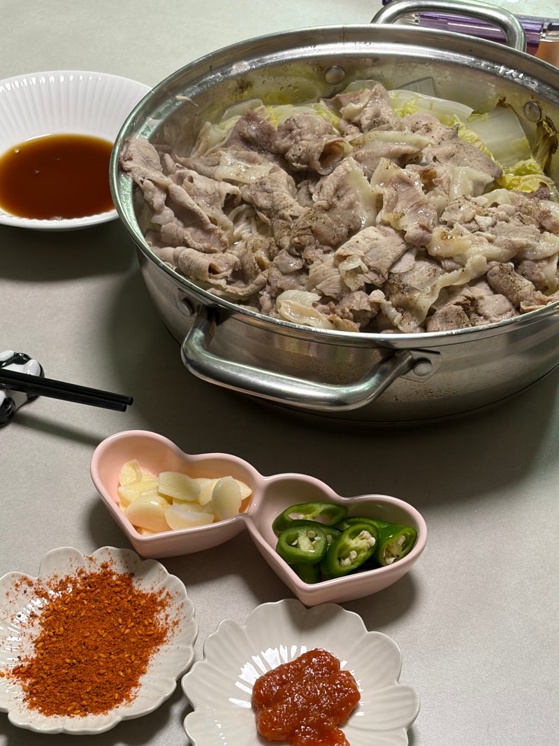 초간단 대패목살 배추찜 만들기 ㅣ 배부르게 먹어도 살 안찌는 다이어트 식단