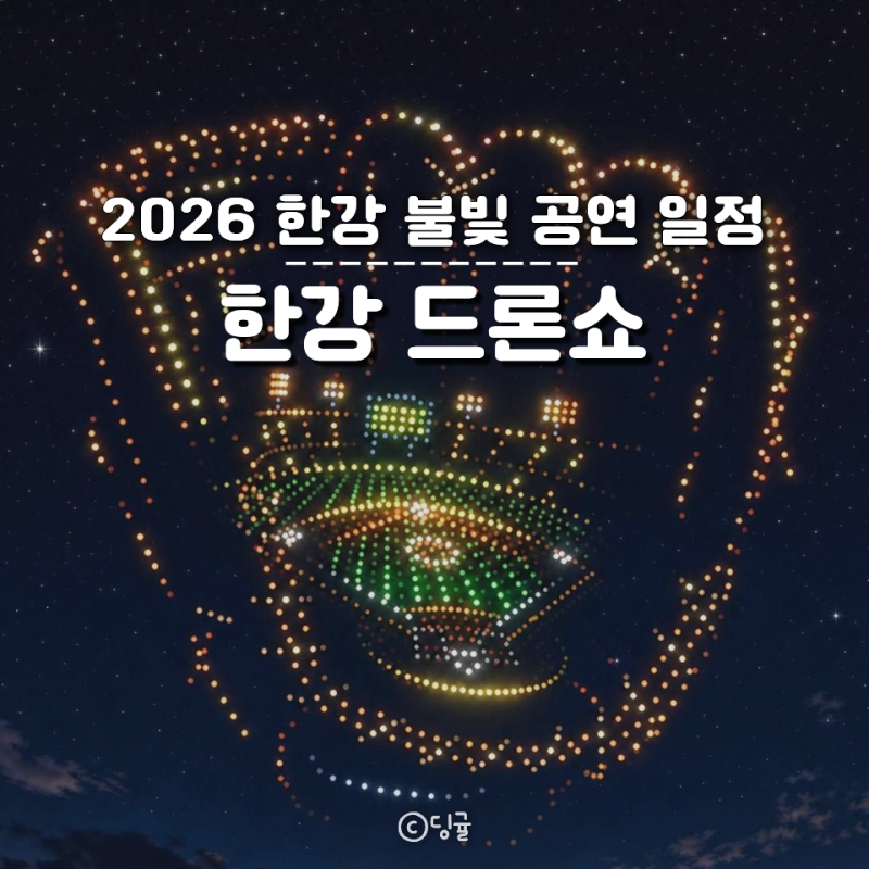 2026 뚝섬 드론쇼 9월 10월 한강 불빛 공연 하반기 일정 주제 야구 LG트윈스