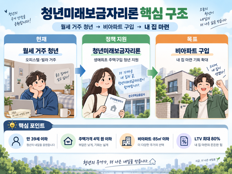월세 내느니 집 산다? 2027 청년미래보금자리론, 오피스텔·빌라도 가능해진다