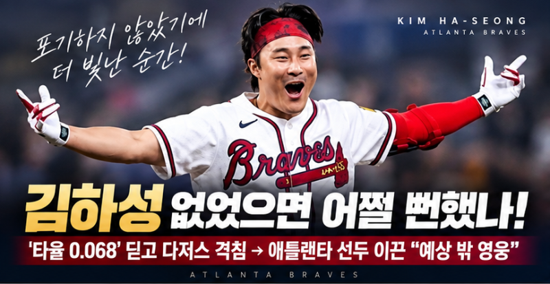 김하성 기적의 반전! 타율 0.068에서 끝내기 안타…다저스에 6-5 승리
