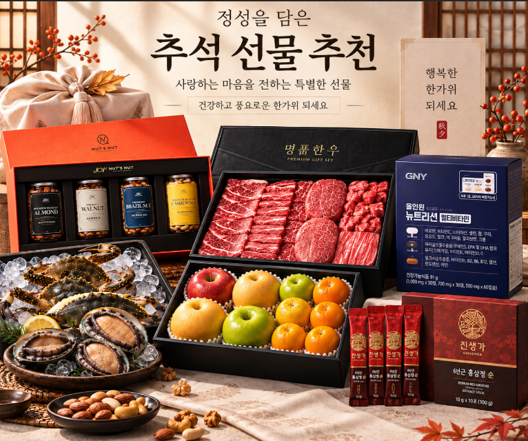 부모님 추석 선물 추천 사돈 시댁 명절 선물 BEST7