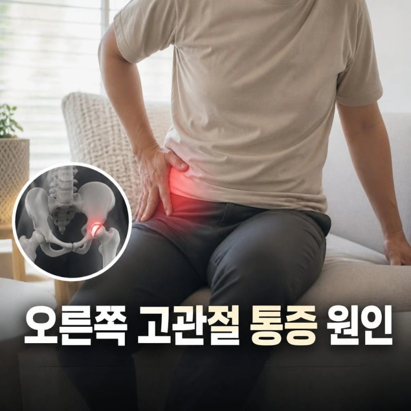 오른쪽 고관절 통증 원인과 치료 사례 살펴보기