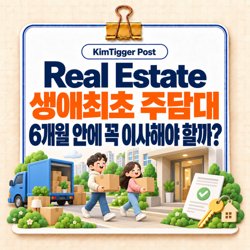 생애최초 주담대, 정말 6개월 안에 이사해야 할까? 계약 전 꼭 확인할 전입의무