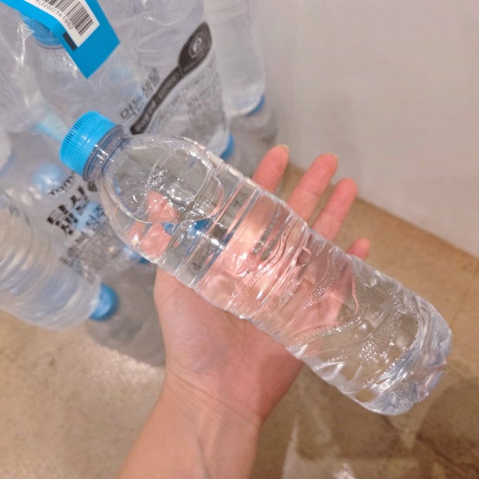 탐사 샘물 500ml 무라벨 생수, 80개 직접 먹어본 후기