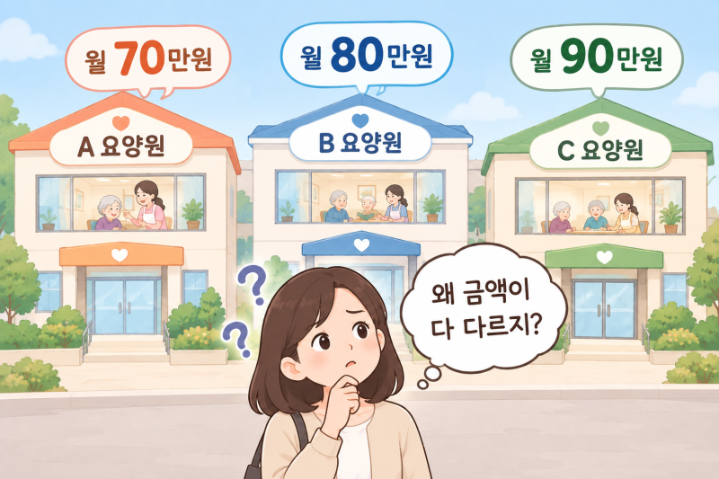 2026년 계양구 요양원 한 달 비용은 얼마일까요? 등급별 본인부담금 정리
