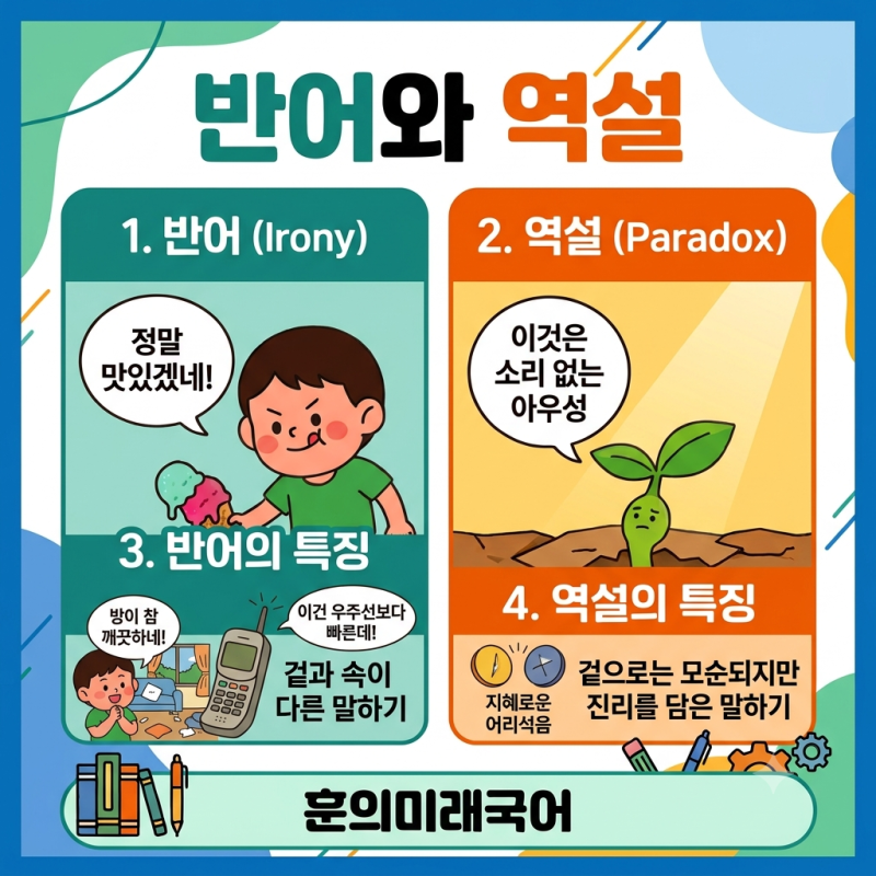 ⚡ '반어와 역설' 비교 ⚡