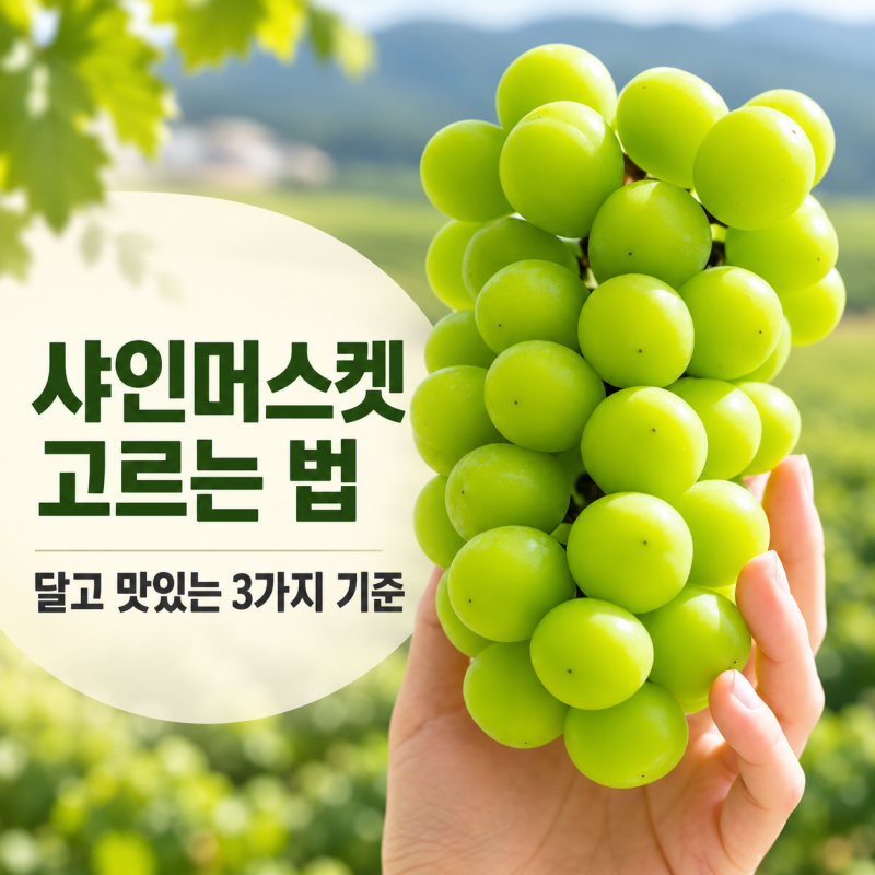 맛있는 샤인머스켓 고르는 법, 과일 선물세트 선택 기준
