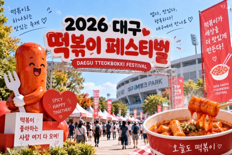 2026 <b>대구 떡볶이 페스티벌</b> 일정먹거리부터 아이와 즐길 체험까지