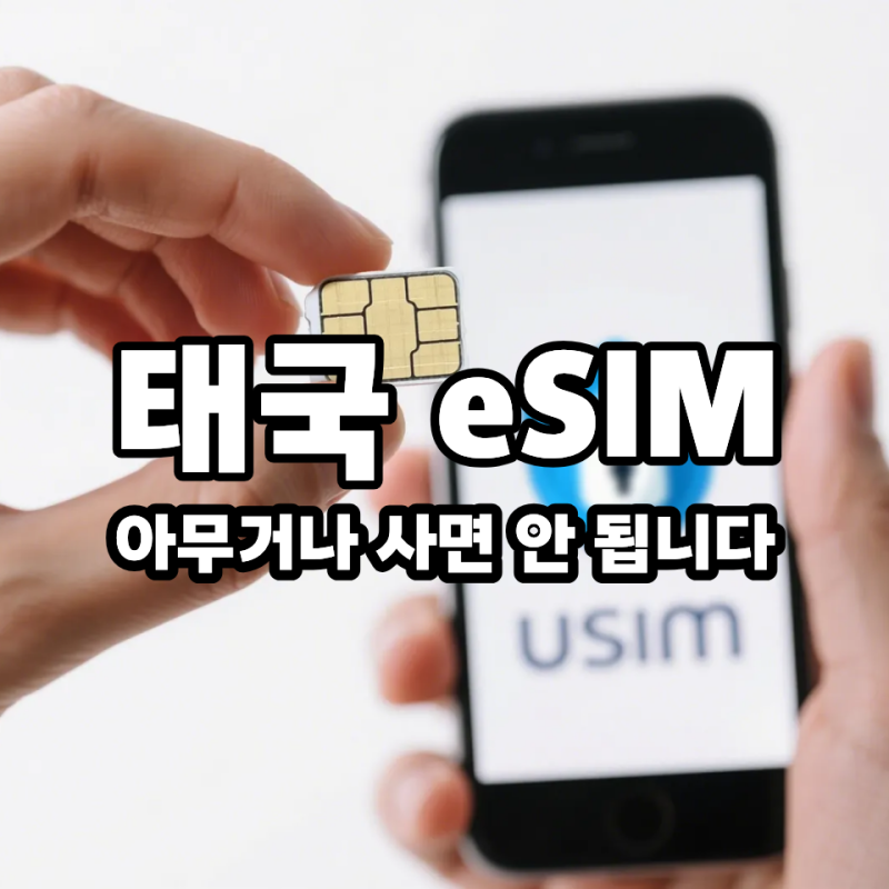 태국 eSIM 한달살기용 고르는 법｜유심사 ‘태국 총알로컬망’ 선택한 이유 + 일반 eSIM 비교