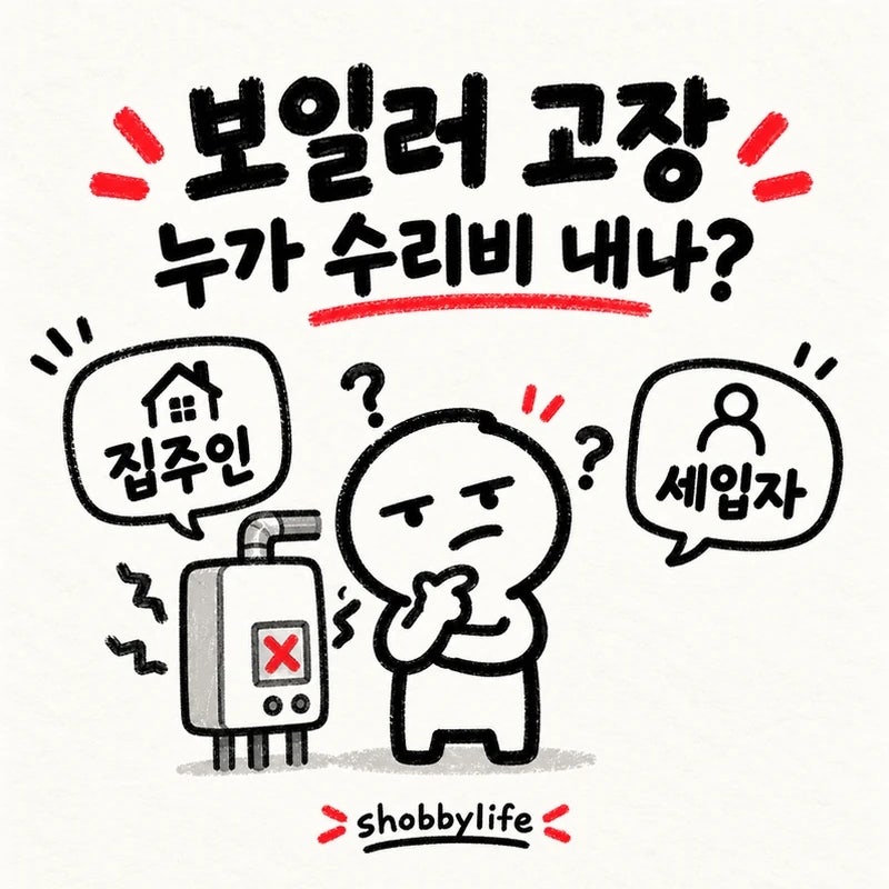 전세 보일러 고장, 집주인 vs 세입자 누가 수리비 내야 할까