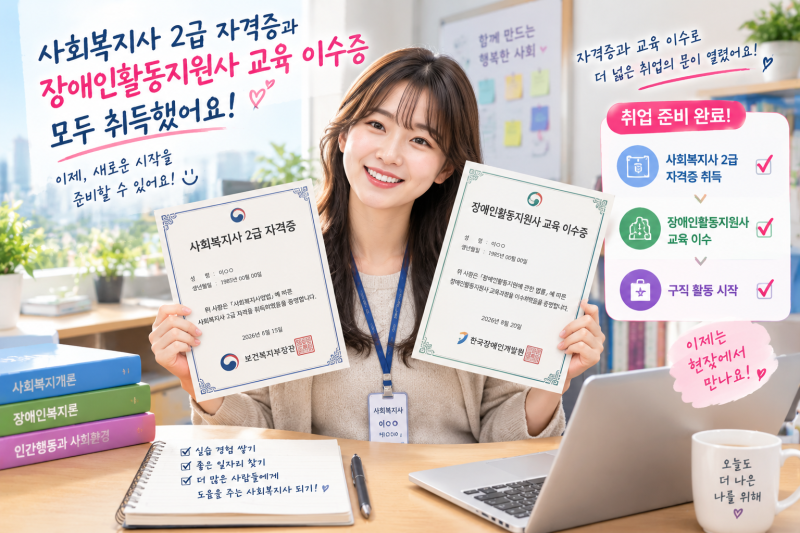 장애인활동지원사 업무·자격·급여·취업처까지 총정리