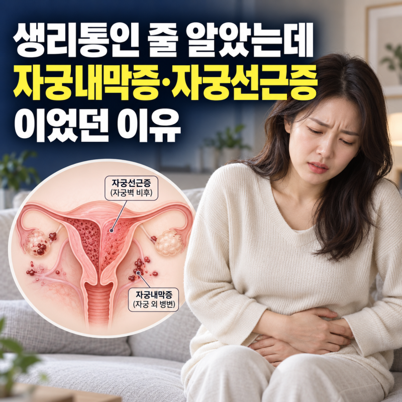 생리통인 줄 알았는데 자궁내막증·자궁선근증이었던 이유