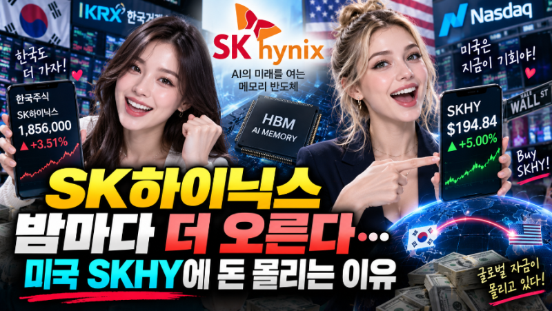 SK하이닉스는 왜 미국에서 더 오를까?“한국보다 40% 비싸도 산다?” ADR 미국서 7% 폭등…월가....