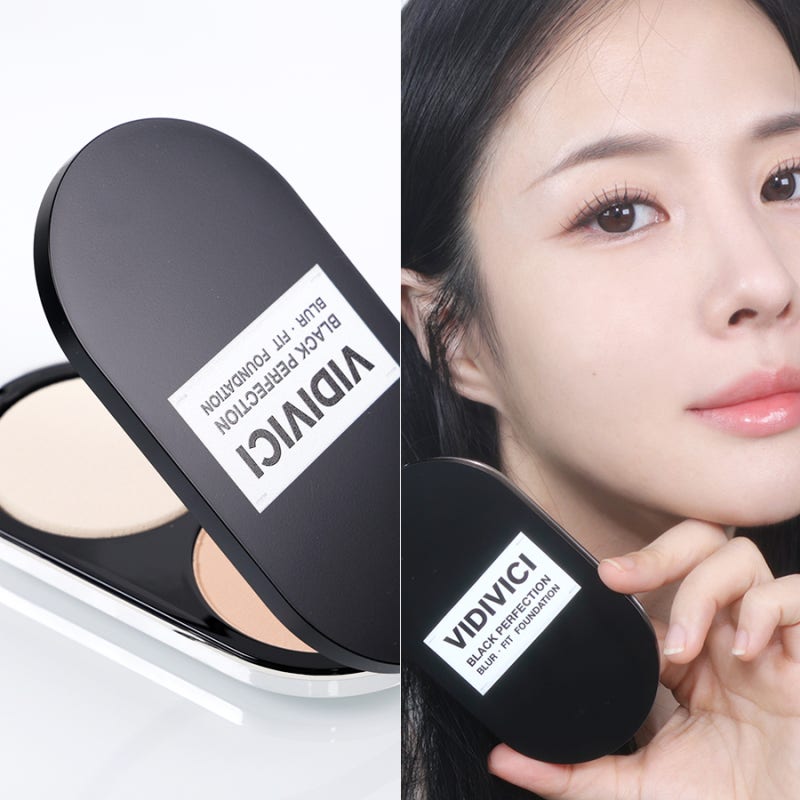 비디비치 NEW 블랙 퍼펙션 블러 핏 파우더 파운데이션 안개 블러 피부 메이크업