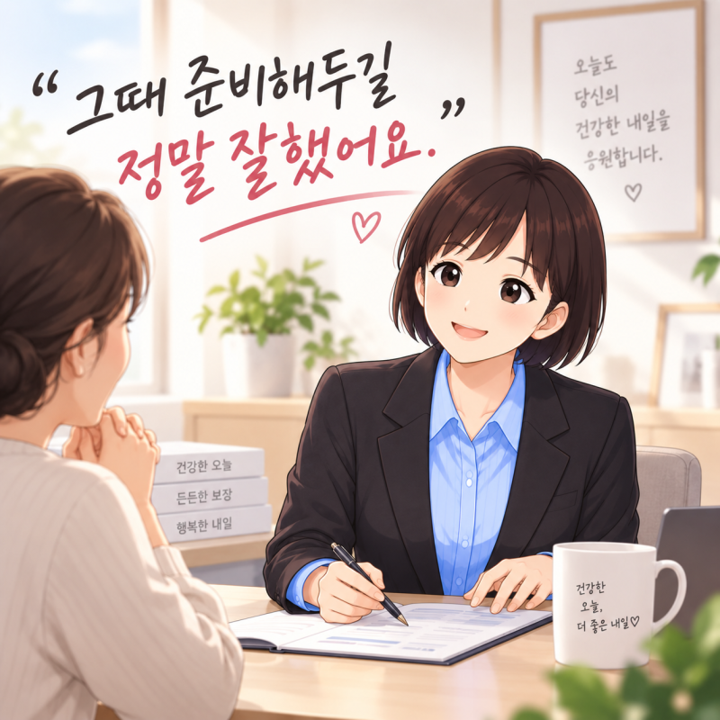 종합건강보험 9년차 설계사, 하나의 보험정답 서하나입니다
