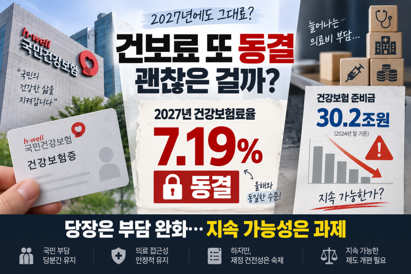건보료 또 동결…당장은 좋은데 “제2 재정위기 온다” 무서운 경고