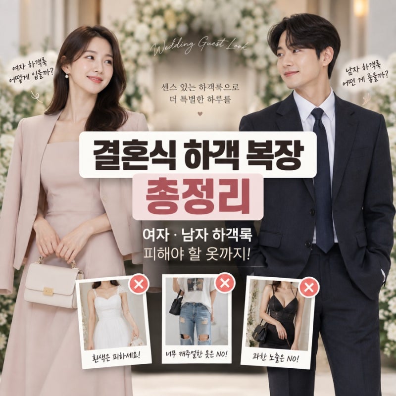결혼식 하객 복장 총정리｜여자·남자 하객룩 피해야 할 옷
