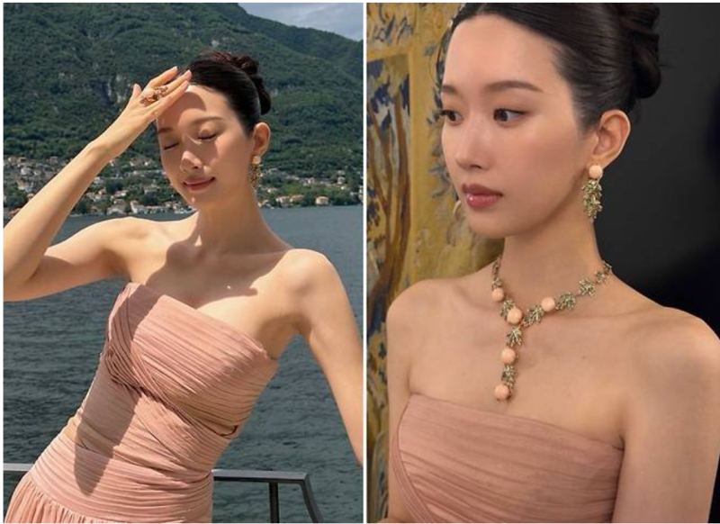 “등에 새긴 타투까지 깜짝…” 문가영, 핑크빛 튜브톱 드레스로 선보인 역대급 비주얼