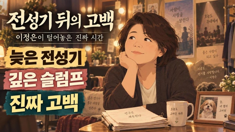 이정은 유퀴즈 출연, 50세 전성기 뒤에 찾아온 슬럼프와 36년 연기 인생