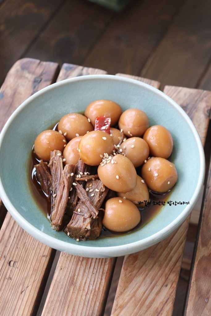 메추리알 소고기 장조림 레시피 밑반찬 종류 만들기