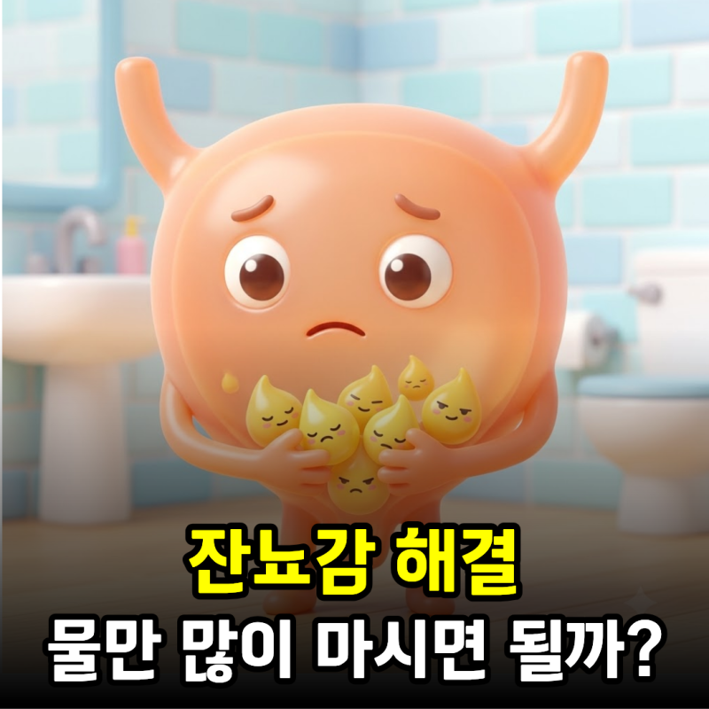 잔뇨감 해결, 물만 많이 마시면 될까?