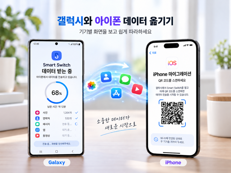 새 휴대폰 샀는데 데이터 어떻게 옮기지? 삼성·아이폰 기종별 완벽정리