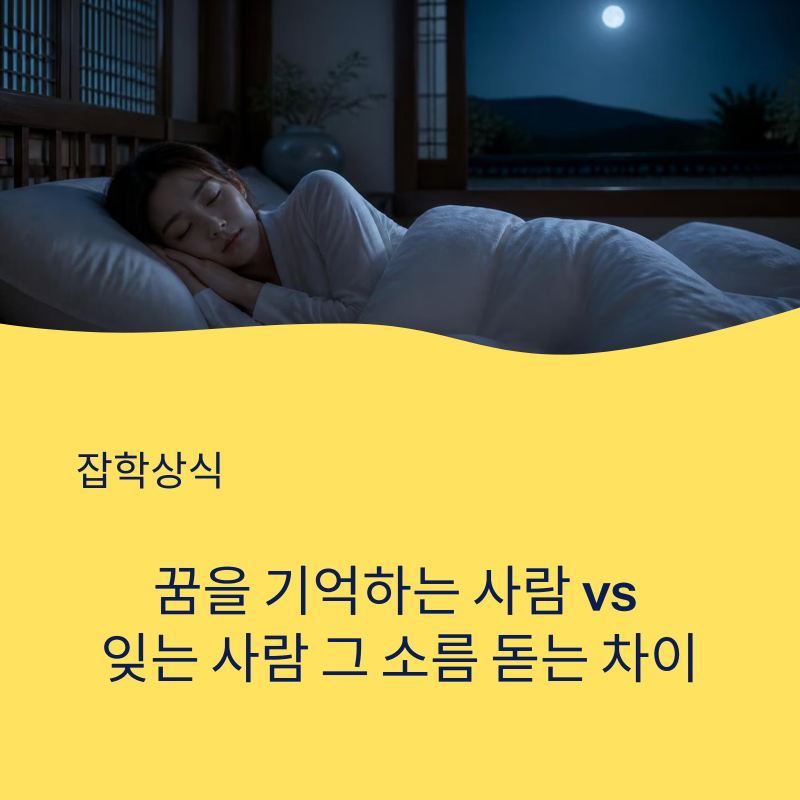 매일 밤 꿈을 꾸는데 왜 나만 기억이 안 날까?" 꿈 기억력의 차이를 만드는 뇌 속 스위치의 비....