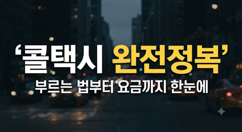 콜택시의 모든 것: 부르는 법부터 지역별 대표 번호, 요금 및 할증 정보 총정리