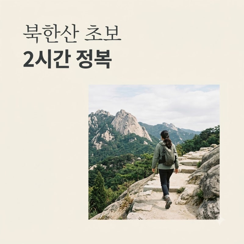 "진짜 초보 맞아?" 북한산등산코스초보 2시간 만에 정복하는 의외의 루트..