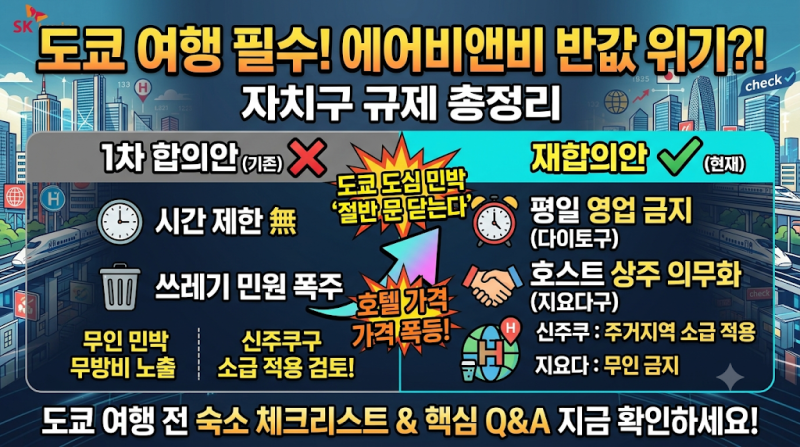 도쿄 신주쿠 에어비앤비 예약했다면 확인 필수, 숙소 절반 문 닫을 수도 있는 이유