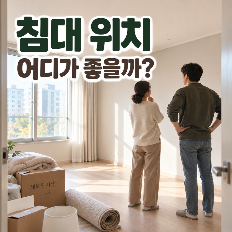 이사 후 안방 침대 위치, 풍수에서는 어디에 두는 게 좋을까?