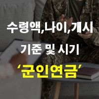 직업 군인 연금 수령액 시기 및 기준 자격 얼마 나이 개시 등 정리