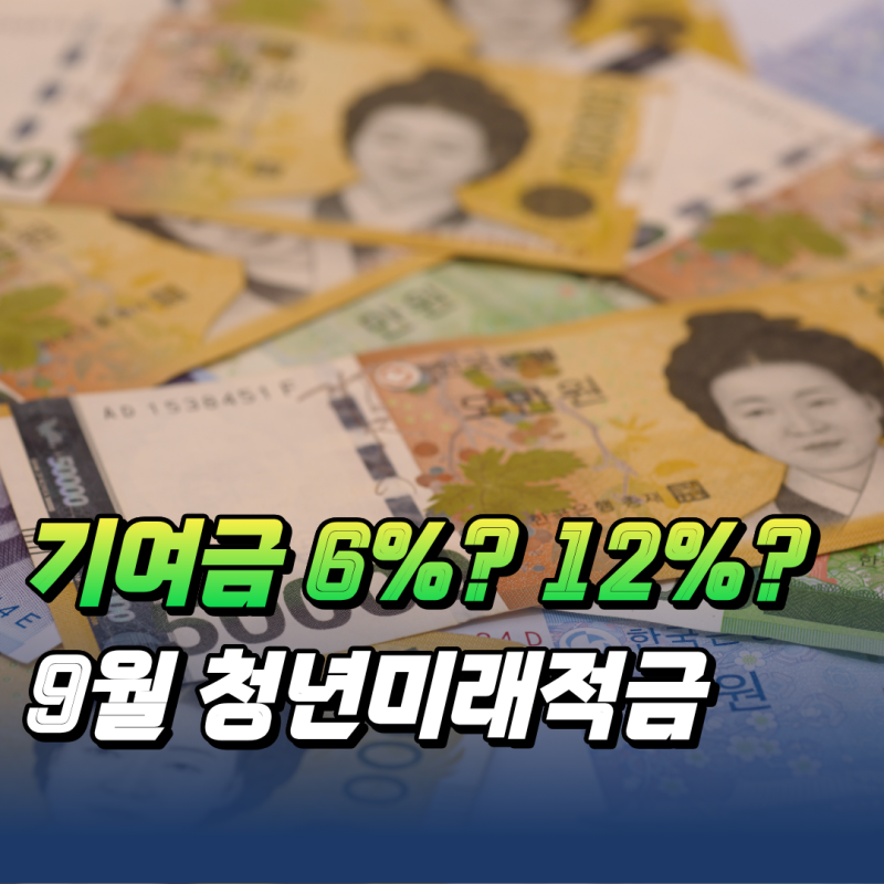 "나는 6%일까? 12%일까?" 청년미래적금 9월 추가 모집 조건