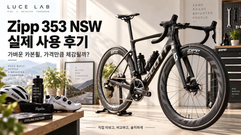 Zipp 353 NSW 실제 사용 후기 | 가벼운 카본휠, 가격만큼 체감될까?