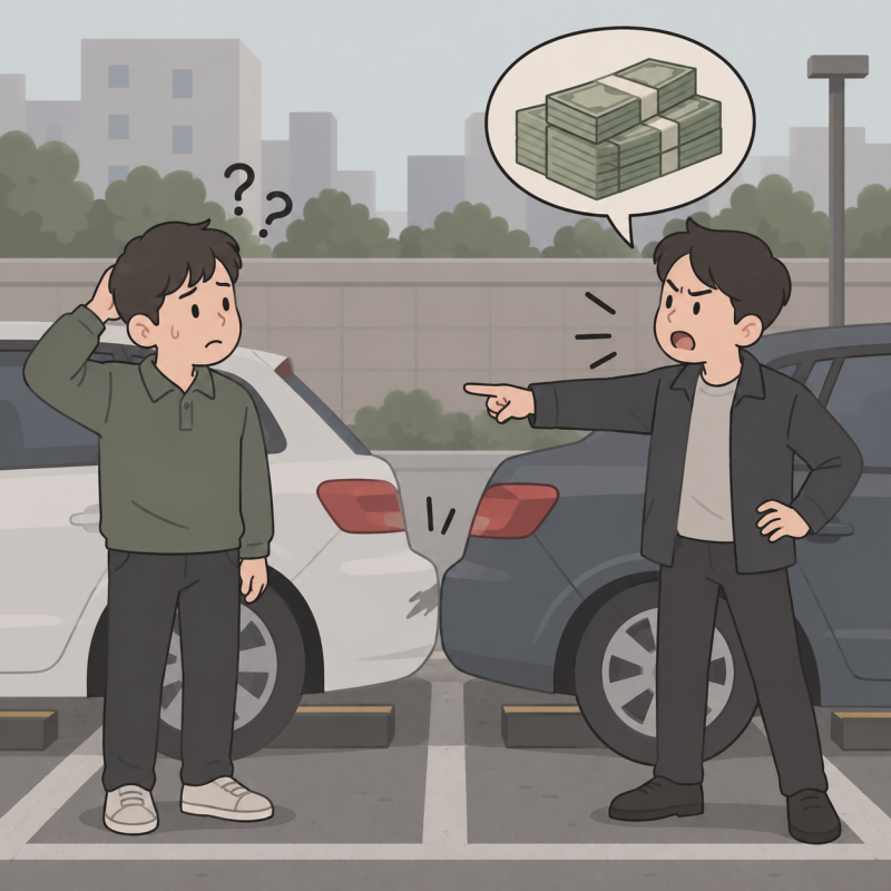 주차접촉사고합의금, 너무 많이 달라는데요
