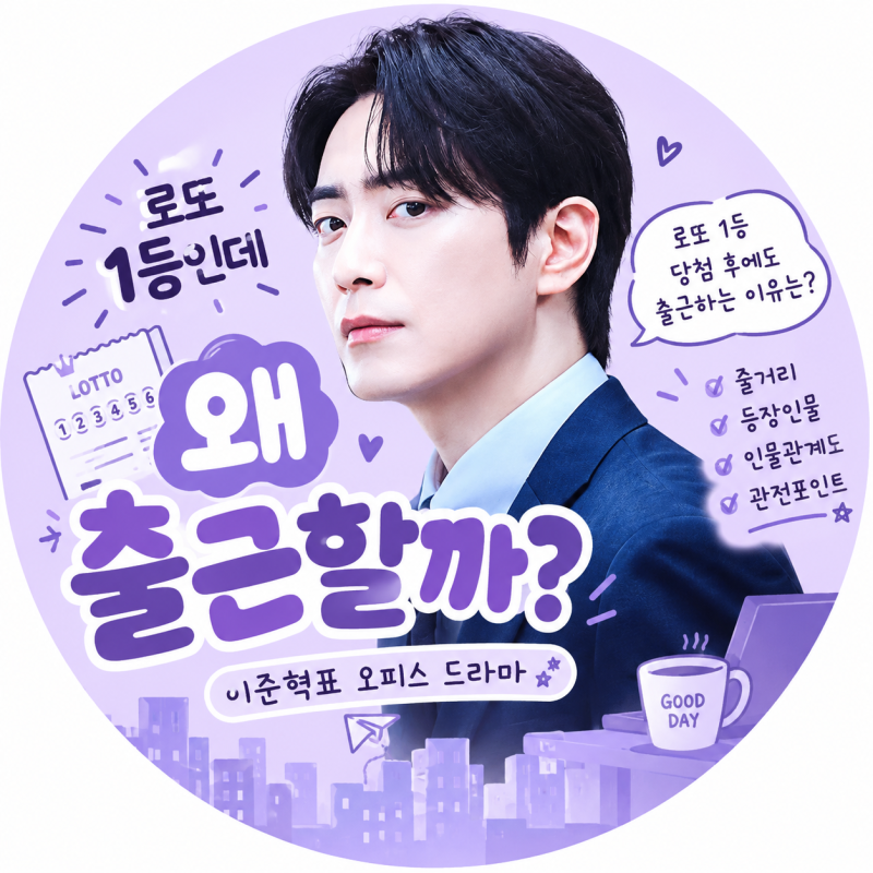 로또 1등도 출근합니다, 13억 당첨되고도 회사에 간다고?｜이준혁 드라마 줄거리·등장인물·....