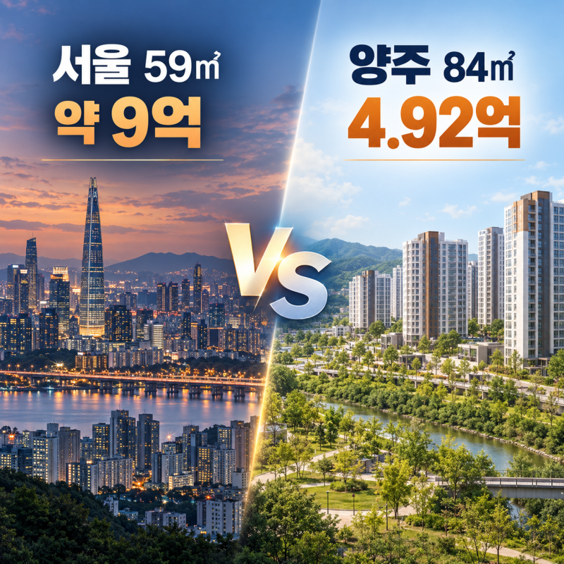 양주회천 A26 공공분양｜84㎡ 4억9201만원·792가구·청약자격 총정리