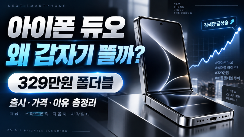아이폰 듀오가 갑자기 뜨는 이유? 애플 첫 폴더블 아이폰 가격·출시일 총정리